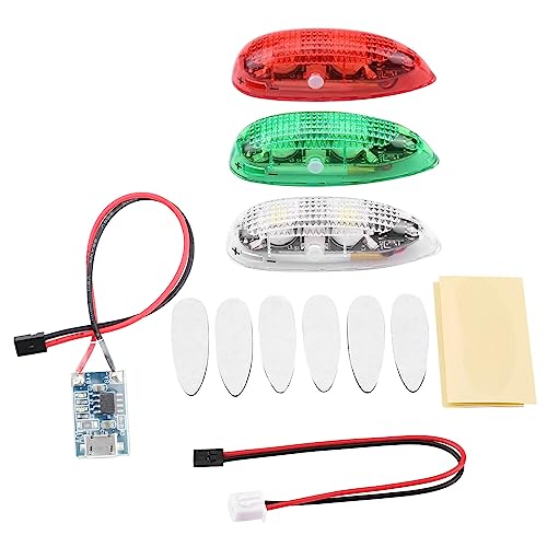 Helle Drohnenlichter 3PCS Set Wireless LED -Blitzlicht mit 3 Modi in 500 Metern Reichweite für RC -Flugzeuge von Fafeims