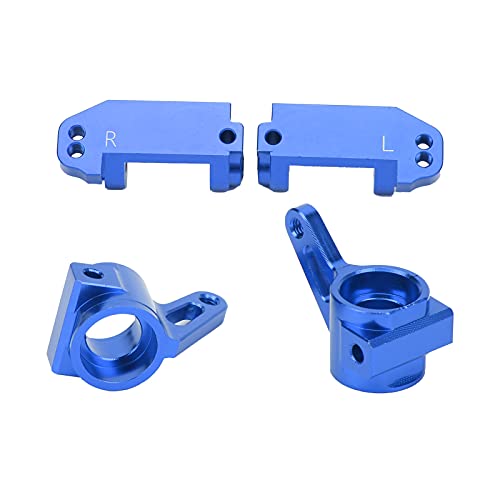 RC Aluminiumlenkungskit Upgrade Ihr Fernbedienungsauto Aluminiumlegierung Material Tolles Zubehör für 2WD 1/10 RC -Auto (Blue) von Fafeims