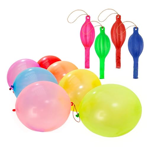 10/20 Stück Bunter Ballon Verdickter Stanzballon Bounce Ballon Mit Gummibändern Für Kinder Kinder Freien von Fahoujs