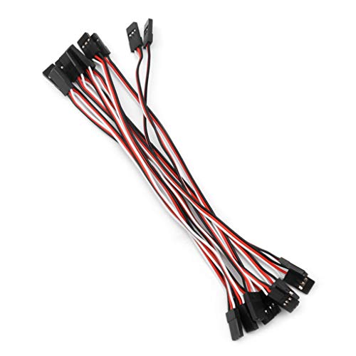 Fahoujs 10pcs 10 cm Quadcopter Extension Servo Blei Futaba Männlich Zum Männlichen Drahtkabel von Fahoujs