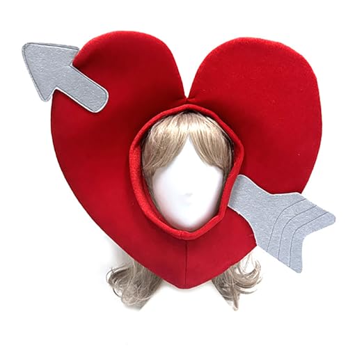 Fahoujs Lustige Amoretten Liebe Herz Für Erwachsene Valentines Party Requisiten Caps Maskeraden Party Zubehör Bühne Requisiten Kopfbedeckung von Fahoujs