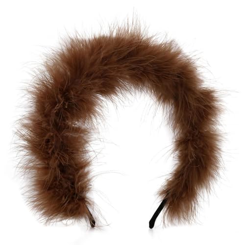 Feder-Haarbänder, Stirnband, Weihnachtshaarband, Partyzubehör für Damen, Haarschmuck, Kostümparty, Stirnbänder, Weihnachts-Stirnband von Fahoujs