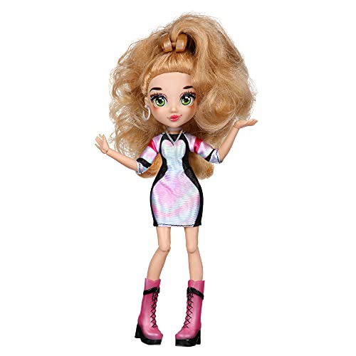 FailFix @SlayItDJ Total Makeover Doll Pack, 21,6 cm große Modepuppe mit langem brünettem, restylablem Haar und verwandelbarem Gesicht, Überraschungsmode und Zubehör von Oonies