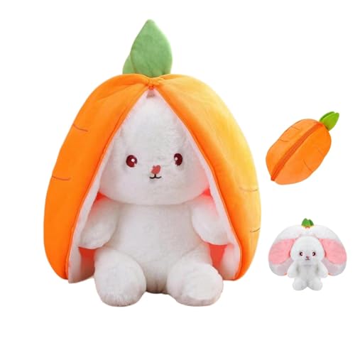 Fainca 25 cm PlüschtierOsterhaseKuscheltier, HaseKarottenHase PlushieOsterhase Kuscheltier, Plush Hasen Karotten, Osternhase Plüsch Wurfkissen Home Decor Geschenk von Fainca