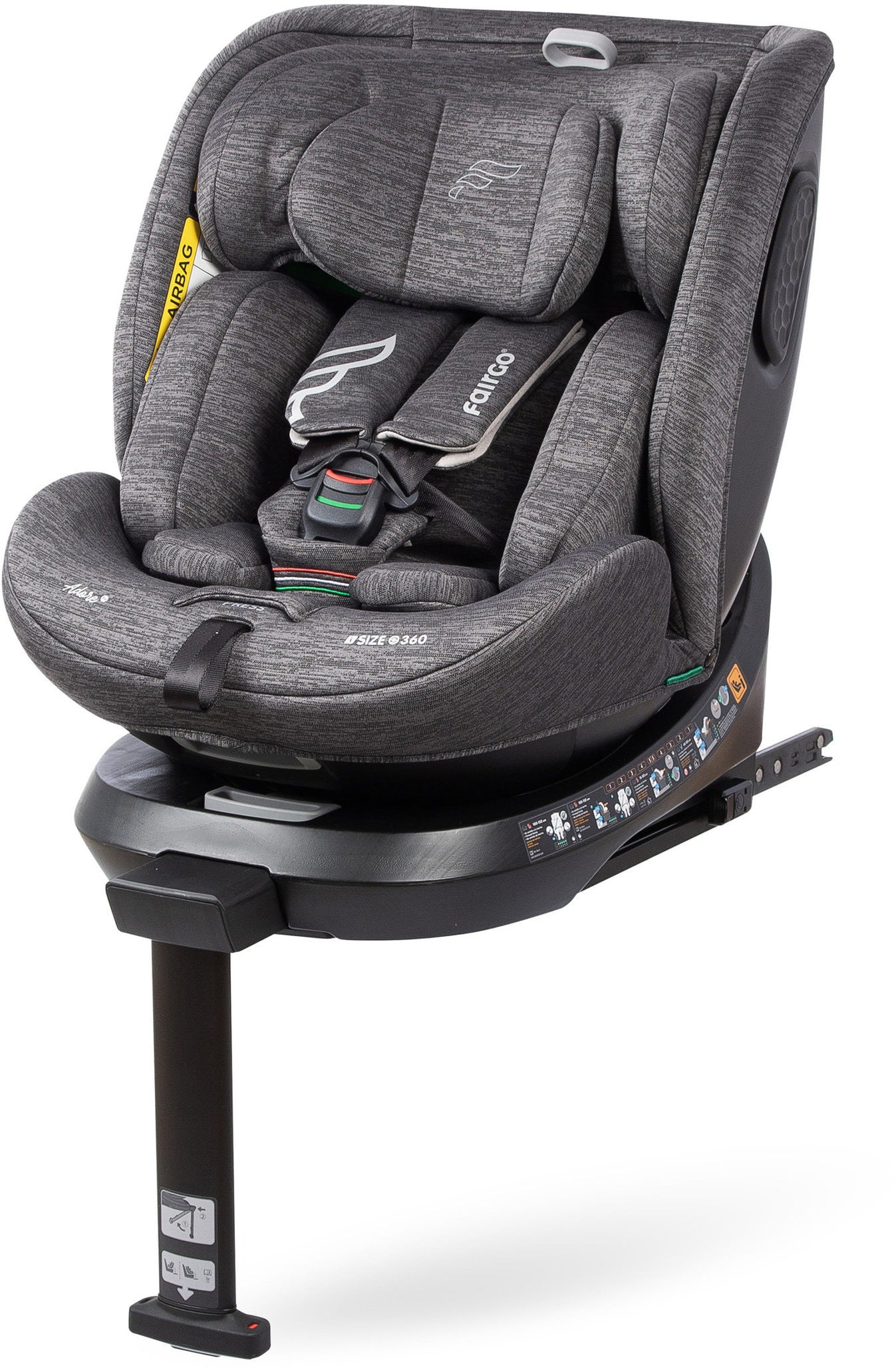 Fairgo Adore i-Size Kindersitz, Stone Grey von Fairgo