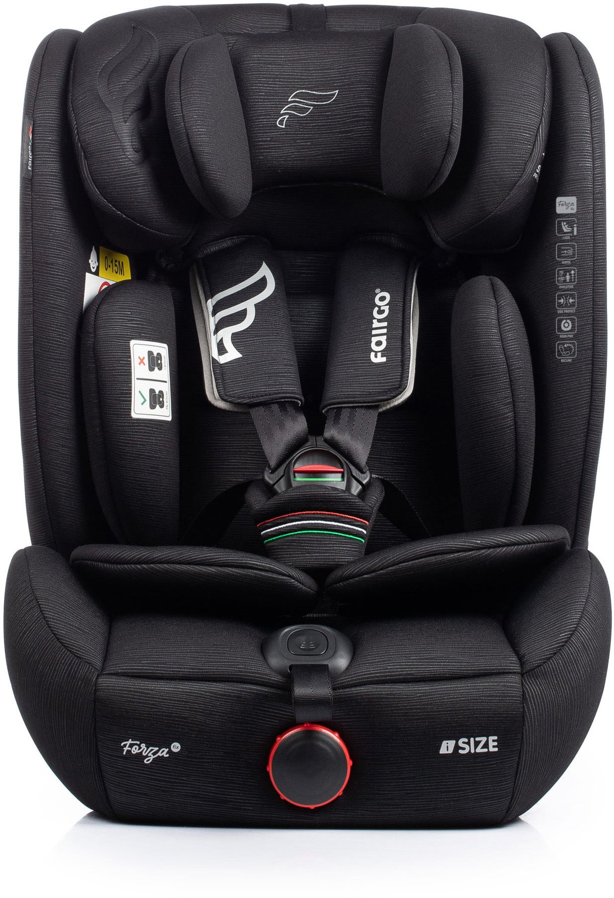 Fairgo Forza i-Size Kindersitz, Black Sand von Fairgo