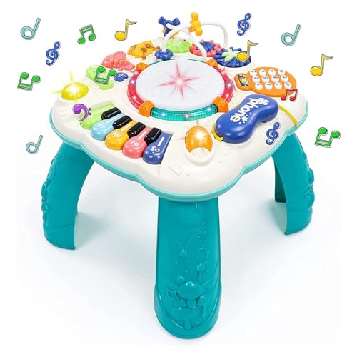 Spielzeug Ab 1 Jahr - Baby Spielzeug 6 in 1 Spieltisch Kinderspielzeug ab 1 2 Jahre 9 Monate Ostern Geschenke Ostergeschenke ab 1 Jahr Kinder Mädchen Jungen Spiel Activity Center Baby Musikspielzeug von Fajiabao