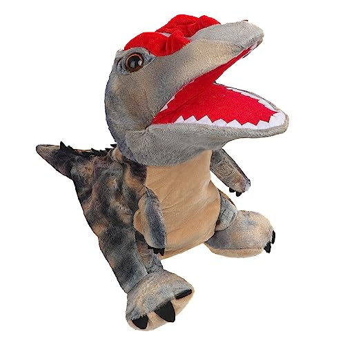 Dinosaurier Handpuppen Puppentheater für Kinder Dinosaurier Kuscheltier Puppen Spielzeug, Handspielpuppe, Fingerpuppen, Tier Handpuppe, Dinosaur Hand Puppets Halloween Weinachten Geschenke von FakeFace