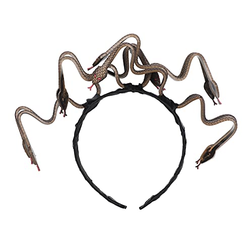 Medusa Schlange Stirnband Haarschmuck Halloween Schlangenhaarreif Kostüm Medusa Cosplay Kostüm Party Fasching Karneval Maskerade Medusa Schlange Altgriechische Mythologie Cosplay Zubehör von FakeFace