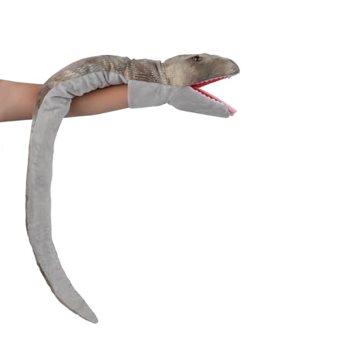 Schlange Handpuppen Puppentheater für Kinder 50cm Amphibien Kuscheltier Puppen Spielzeug, Handspielpuppe, Fingerpuppen, Tier Handpuppe, Snake Hand Puppets Weinachten von FakeFace