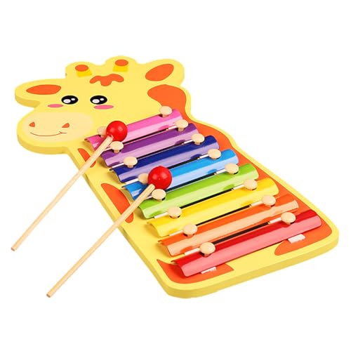 Falafoty Kinder Xylophon, Xylophon Glockenspiel Holz Musikinstrumente für Erwachsene Kinder, Percussion Sensorik Spielzeug Kinder Glockenspiel Lernspielzeug, Baby Xylophon Musikspielzeug Geschenk von Falafoty