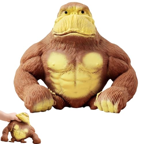 Stretchy Monkey Toy für Kinder und Erwachsene Stress und dekomprimieren Gorilla Spielzeug dekomprimieren Reliever King Kong Gorilla Spielzeug Geburtstagsgeschenk für Kinder und Erwachsene von Falafoty