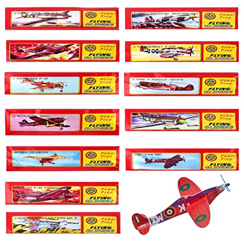 Falaquer Glider Planes Set, Polystyrene Planes, Pack of 12 Gliding Planes Set, Styropor Flugzeuge für Kinder, Glider Aviator Throwing Glider, Gliders Flyers, for School Cone, Party Bag Surprise von Falaquer