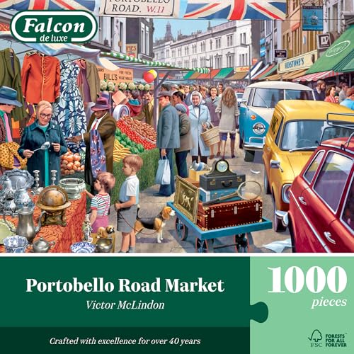Falcon, Portobello Road Market, 1000 Teile Puzzle, Puzzlespiel Erwachsene Falcon, Portobello Road Market, 1000 Teile Puzzle, Puzzlespiel Erwachsene von Falcon