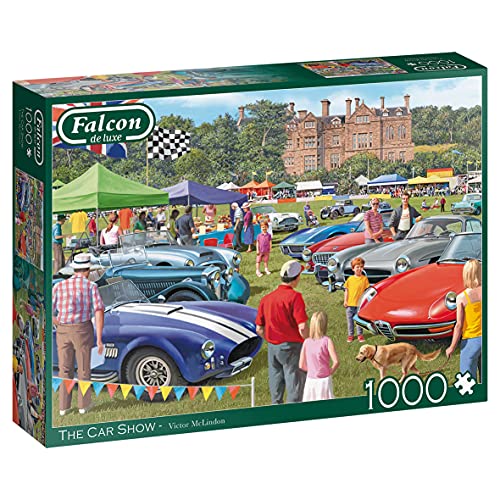 Falcon 11298 The Car Show-1000 Teile de Luxe Puzzlespiel, Mehrfarben, 164/170 von Jumbo