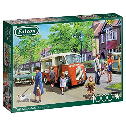 Falcon 11324 The Milkman-1000 Teile de Luxe Puzzlespiel, Mehrfarben von Jumbo