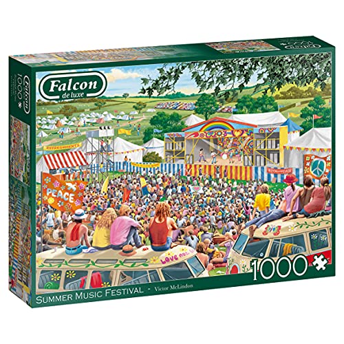 Falcon 11304 Summer Music Festival-1000 Teile de Luxe Puzzlespiel, Mehrfarben von Jumbo