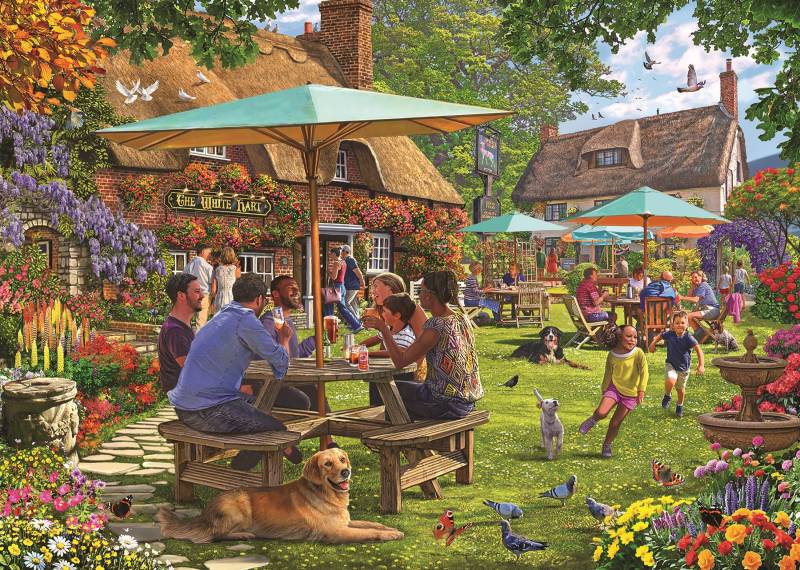 Falcon Falcon - Summer at the Pub (1000 pieces) 1000 Teile Puzzle Falcon-00141 von Falcon