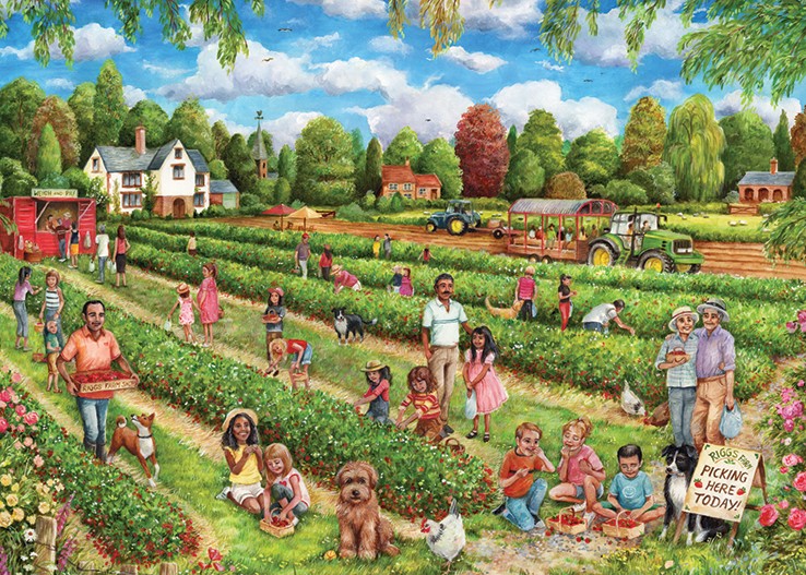 Falcon Strawberry Picking 1000 Teile Puzzle Falcon-11340 von Falcon