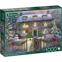 JUMBO 11313 FALCON Puzzle 1000 Teile The Christmas Cottage von Falcon