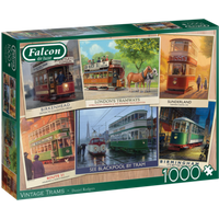 JUMBO 11367 FALCON Puzzle 1000 Teile Vintage Trams von Falcon