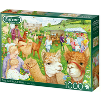 JUMBO 11374 Puzzle 1000 Teile Falcon - The Alpaca Farm von Falcon