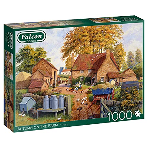 Falcon 11274 Autumn on The Farm-1000 Teile de Luxe Tiere Puzzlespiel, Mehrfarben von Jumbo