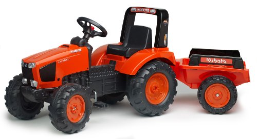 AK Sport 0709311 - Kubota Traktor Set 3/7, Traktoren Anhänger von Falk