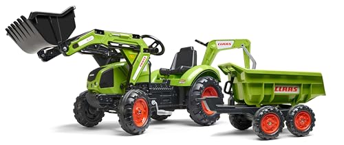 FALK - Bagger mit Pedalen Claas mit Bagger und Maxi-Kippanhänger – ab 3 Jahren Schaufel vorne und Bagger mit Gelenken – Drehbarer Sitz – 2070 W FALK - Bagger mit Pedalen Claas mit Bagger und Maxi-Kippanhänger – ab 3 Jahren Schaufel vorne und Bagger mit Gelenken – Drehbarer Sitz – 2070 W von Falk