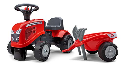 Falk - Traktor Massey Ferguson mit Anhänger – ab 12 Monaten Schaufel und Rechen inklusive – 2 Personalisierungsstile – Nummernschild personalisierbar – 241C Falk - Traktor Massey Ferguson mit Anhänger – ab 12 Monaten Schaufel und Rechen inklusive – 2 Personalisierungsstile – Nummernschild personalisierbar – 241C von Falk