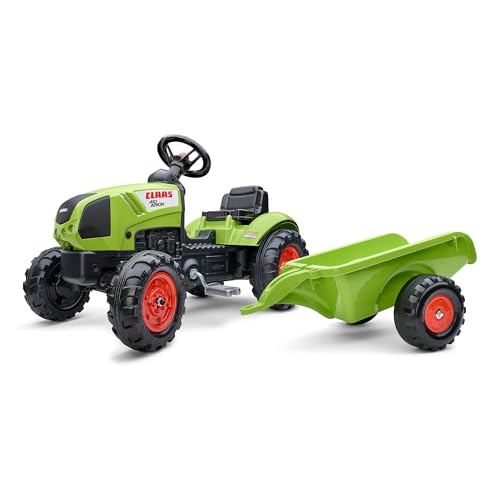 Falk 2040A Claas Falk-2040A-Claas Arion 410/Anhänger-Grün, Claasgrün, one Size von Falk