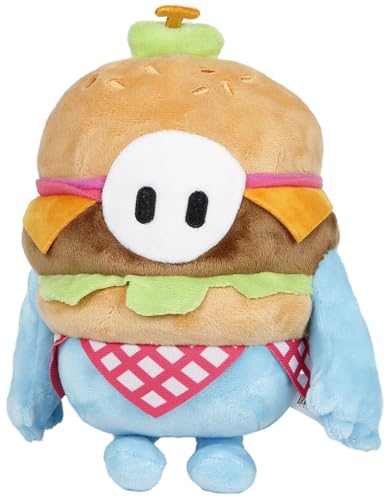 Fall Guys Tasty Burger Unisex Plüschfigur Standard 100% Polyester Fan-Merch, Gaming von Fall Guys