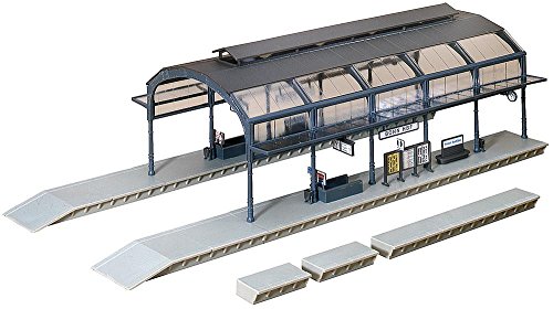 FALLER Bahnhofshalle Modellbausatz mit 95 Einzelteilen 417 x 178 x 122 mm I Modelleisenbahn Zubehör H0 Gebäude I Modelleisenbahn H0 Bahnhofshalle, Divers von FALLER