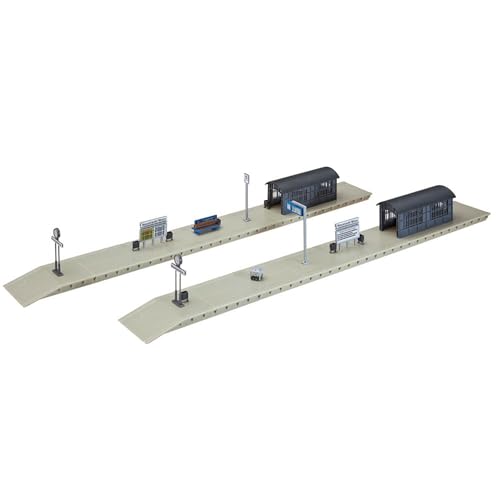 FALLER Bahnsteigverlängerung Modellbausatz mit 121 Einzelteilen 418 x 48 x 67 mm I Modelleisenbahn Zubehör H0 Gebäude I Modelleisenbahn H0 Bahnsteige, 7 Farben von FALLER