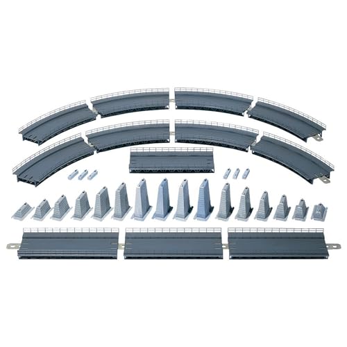 FALLER Auf- und Abfahrt kpl. Modellbausatz mit 123 Einzelteilen R=360 mm, 30° I Modelleisenbahn Zubehör H0 Gleisbette I Modelleisenbahn H0 Gleisbetten von FALLER