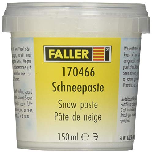 Faller 170466 78 306 - Schneepaste, Zubehör für die Modelleisenbahn, Modellbau, 150 ml von FALLER