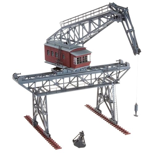 FALLER Brückenkran Modellbausatz mit 239 Einzelteilen 230 x 201 x 250 mm I Modelleisenbahn Zubehör H0 Gebäude I Modelleisenbahn H0 Brückenkran, Weiß von FALLER