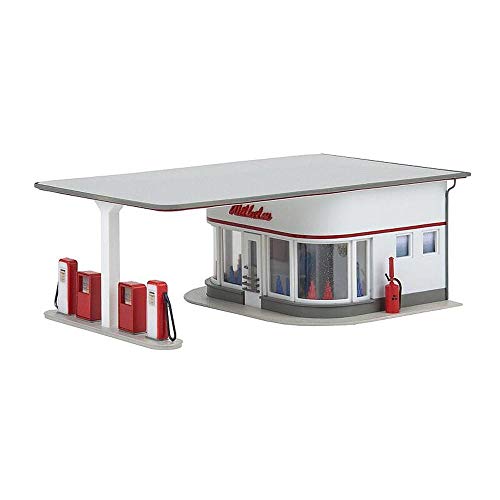 Faller FA130590 Tankstelle 50er Jahre Modellbausatz, Zubehör, Mehrfarbig, One Size von FALLER