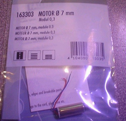 Faller 163303 Motor, Ø 7 mm, Modul 0,3 Modellbausatz, Zubehör, Mehrfarbig, 7mm von FALLER