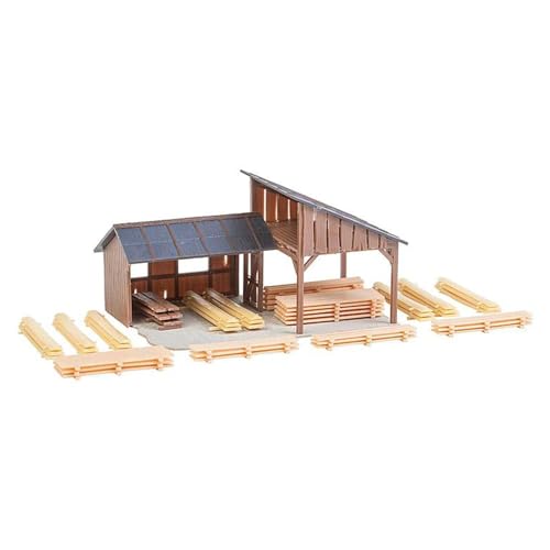 Faller FA 180498 Timber Storage Sheds Scenery and Accessories Holzlagerschuppen, Keine Angabe von FALLER