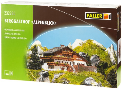 Faller FA 2230 232230 Alpine Hotel N Scale Building Kit Modellbausatz, Zubehör, Mehrfarbig, One Size von FALLER