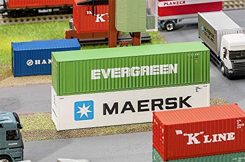 Faller FA 180846 40' Hi-Cube Container Evergreen Modellbausatz, Zubehör, Mehrfarbig, S von FALLER