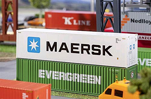 Faller FA 180847 40' Hi-Cube Refrigerator Container MAERSK Modellbausatz, Zubehör, Mehrfarbig von FALLER