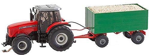 Faller FA161588 - MF Traktor mit Hackschnitzelanhänger Wiking, Zubehör für die Modelleisenbahn, Modellbau, Not Inquired von FALLER