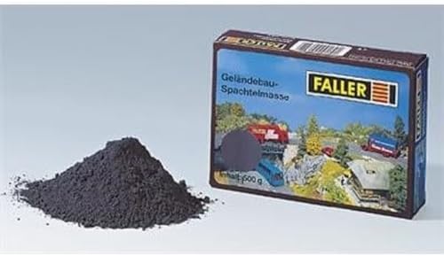 Faller FA170654 - Geländebau-Spachtelmasse, Zubehör für die Modelleisenbahn, Modellbau, 500 g, Weiß von FALLER