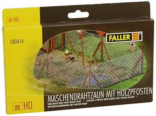 FALLER FA180414 180414 Wire Mesh Fence w/Poles Scenery and Accessories Bauset, Weiss/opulenter Garten, Large FALLER FA180414 180414 Wire Mesh Fence w/Poles Scenery and Accessories Bauset, Weiss/opulenter Garten, Large von FALLER
