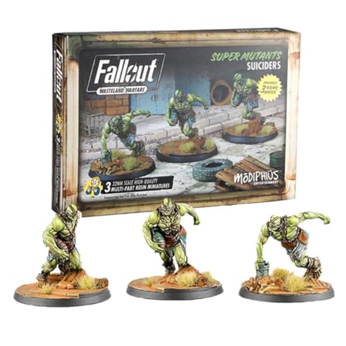 Modiphius Entertainment | Fallout Wasteland Warfare | Super Mutants: Suiciders | Miniatures | Unpainted von Modiphius