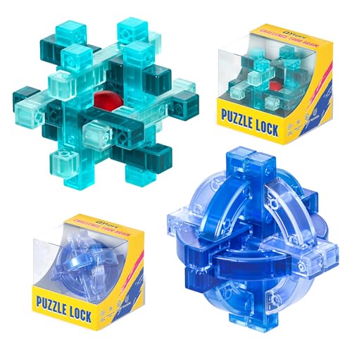 Logikspiele IQ Spiele Entwirrung Geduldspiel 3D Interlocking Puzzles Spiel, Knobelspiele Entwirrungsspiel für Party Mitgebsel Herausforderung, Grundschwierigkeit（2 Stück） von Famiredo