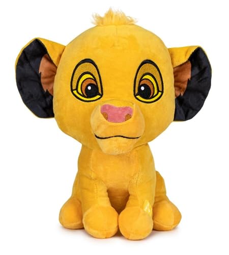 Famosa Softies 760021771 Simba Plüschtier mit Sound, aus dem Film Der König der Löwen, 28 cm, weiche und weiche Textur, mit lustigem Sound, als Geschenk für Jungen und Mädchen jeden Alters von Play by Play