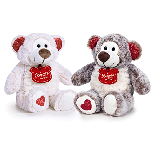 Famosa softies - Happy Valentine, Teddy Bear 32cm with Gift Box, Ecological Stuffing (760019736) von Famosa softies